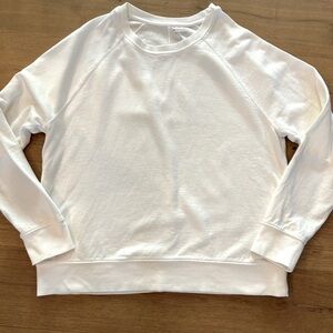 Athleta crew lightweight sweatshirt in ivory